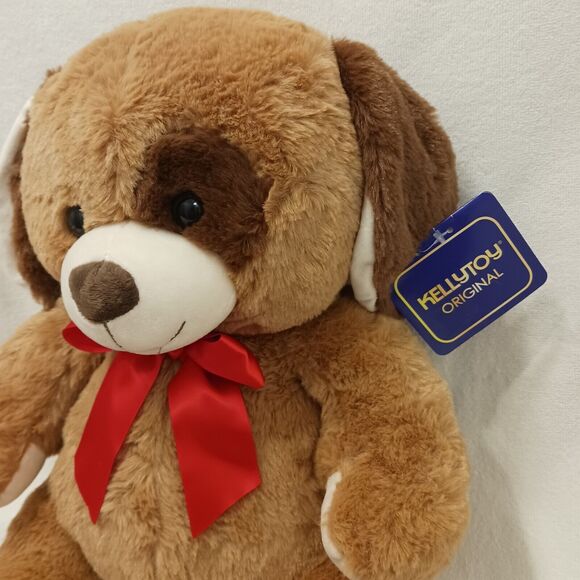Teddy Bear 15" Kellytoy Plush BROWN Soft Floppy Ears Collect VIntage New w Tags - Picture 10 of 16